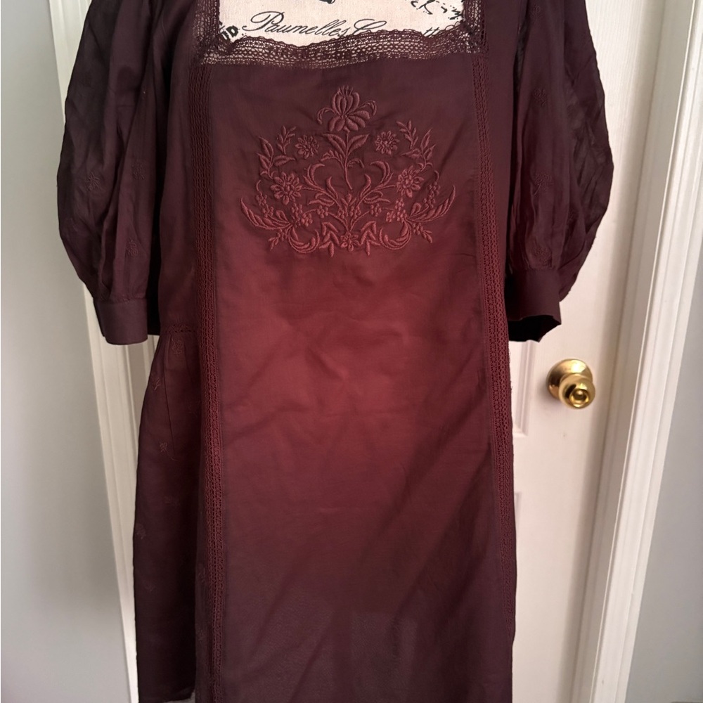 Aritzia -Reiki Embroidered dress. NWT LARGE